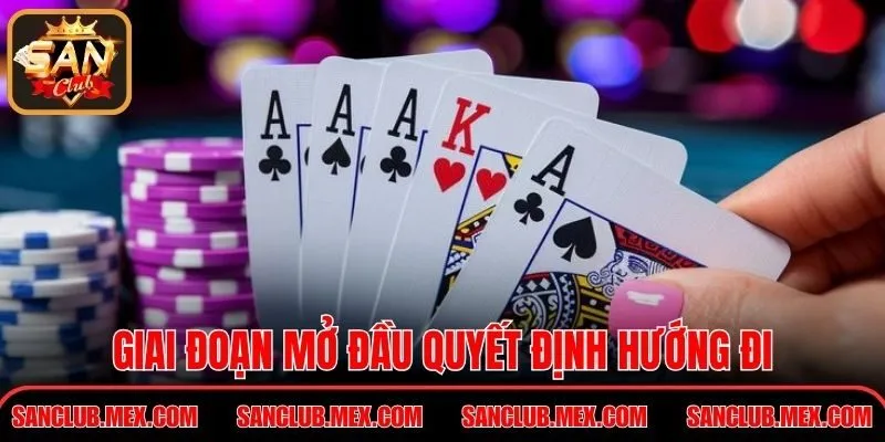 Giai đoạn mở đầu quyết định hướng đi của ván đấu