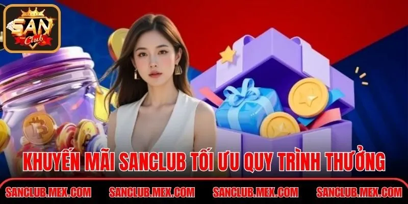 Khuyến mãi Sanclub tối ưu quy trình nhận thưởng