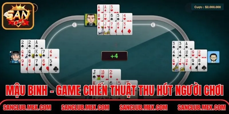 Mậu Binh - Game chiến thuật thu hút đông đảo người tham gia
