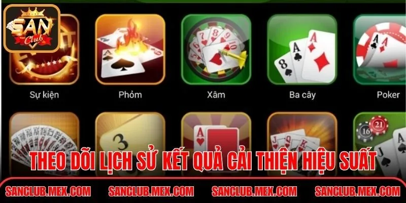 Theo dõi lịch sử kết quả giúp bạn cải thiện hiệu suất mỗi phiên bài